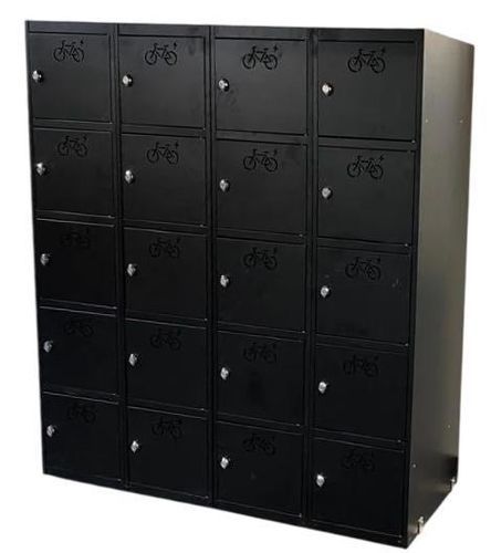 Powder-coated steel storage locker - E-BIKEBOX - CLEVER Series - metal / steel / polycarbonate
