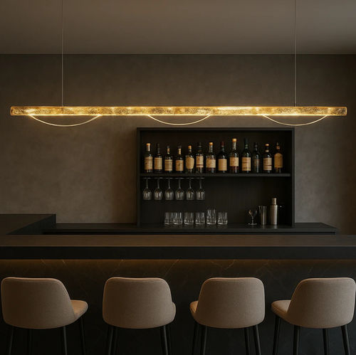 Contemporary ceiling light - BAMBU - LINEA - LUMINARE (powered by Casablanca de la luz SL) - linear / tubular / PVC