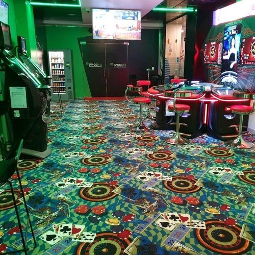 Loop pile carpet - ROULETTE ORIGINAL - Casino Carpets S.L. - nylon / commercial / geometric pattern
