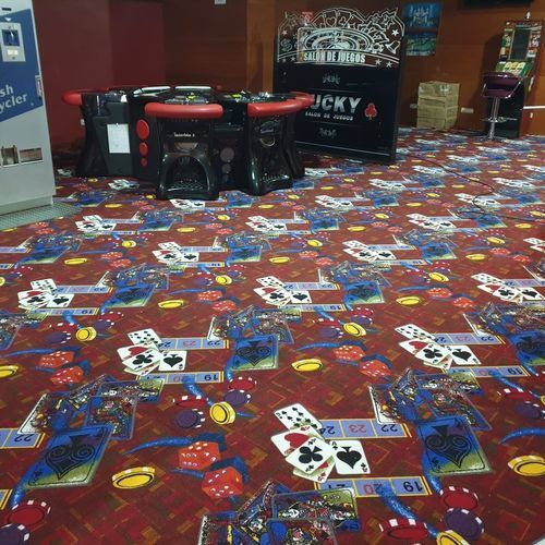 Loop pile carpet - ARCADE 3.0 - Casino Carpets S.L. - nylon / commercial / geometric pattern