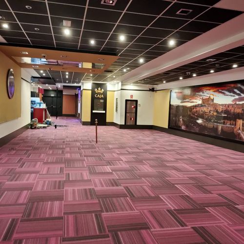 Loop pile carpet - LINEAR  - Casino Carpets S.L. - nylon / commercial / striped