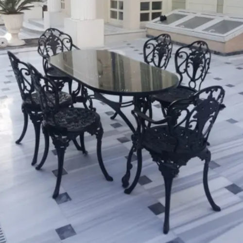 Contemporary table - ARTAY Lighting - cast aluminum / metal base / oval