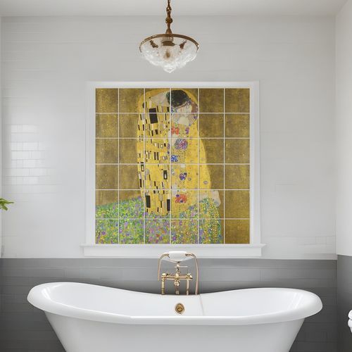Porcelain tile - THE KISS BY GUSTAV KLIMT - Tempera Art Design - printed / personalized / digital printed