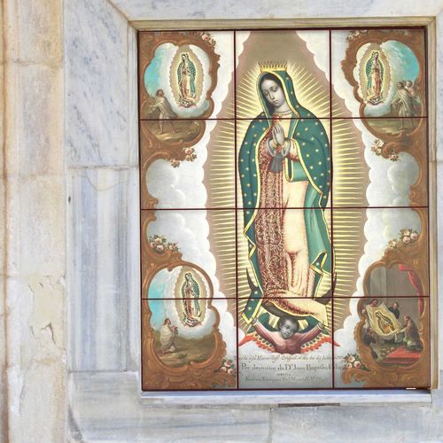 Porcelain tile - VIRGIN OF GUADALUPE - Tempera Art Design - printed / for indoor use / interior
