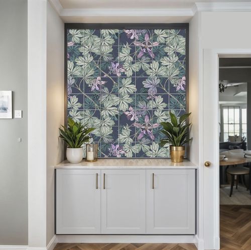 Porcelain tile - LEAF  - Tempera Art Design - printed / interior / living room