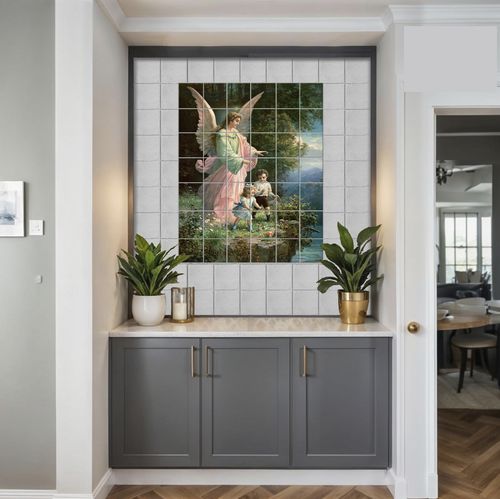 Porcelain tile - GUARDIAN ANGEL - Tempera Art Design - high-gloss / matte / for indoor use