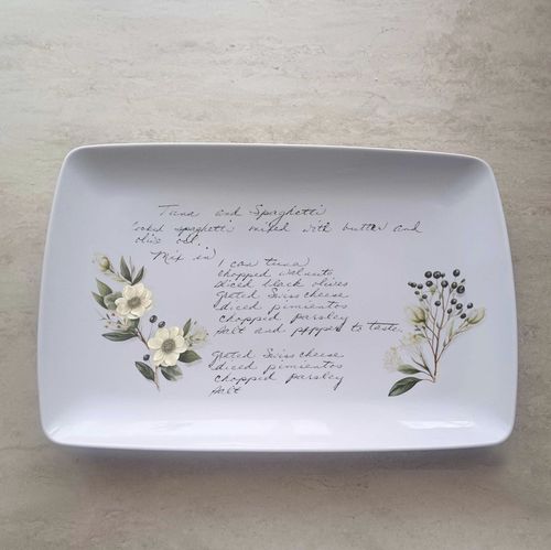 Serving plate - 209353 - Tempera Art Design - rectangular / porcelain / patterned