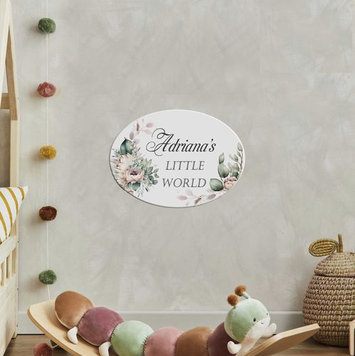 Door signage plate - 200727 - Tempera Art Design - hanging / ceramic / porcelain