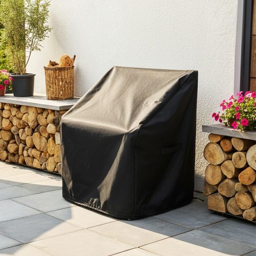 Chair protective cover - MODERN PATIO LOUNGE CUSTOM - Covers & All - polyester / PVC / fabric