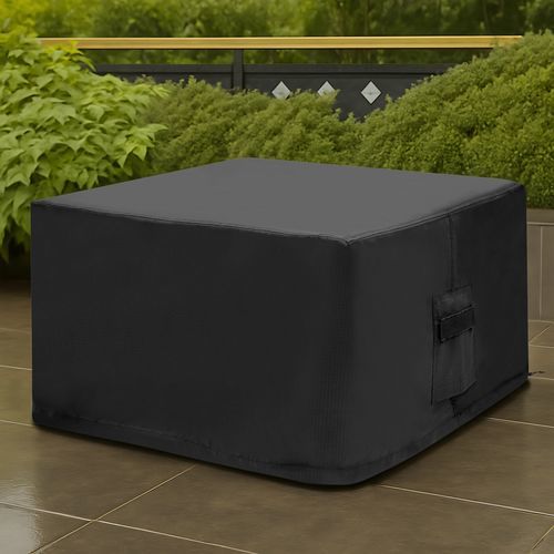 Table protective cover - CUSTOM SQUARE OTTOMAN - Covers & All - polyester / PVC / polyurethane