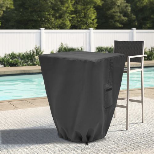Table protective cover - PEDESTAL SQUARE BAR CUSTOM - Covers & All - polyester / PVC / fabric