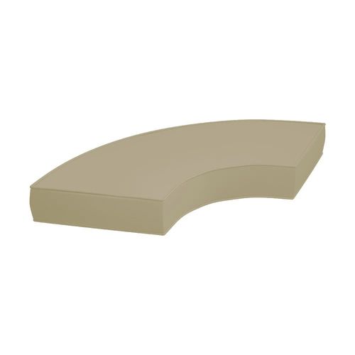 Seat cushion - Covers & All - for bench / for outdoor use / curved