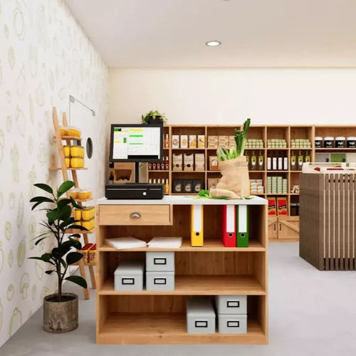 Solid wood counter - CO04310.1B - Tradis Design - upright / modular / sustainable