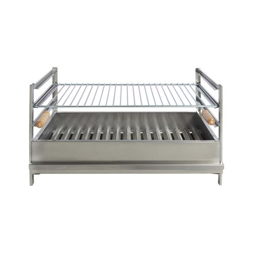 Charcoal barbecue - 5600927502950 - Nortuflex - built-in / stainless steel / for outdoor kitchen