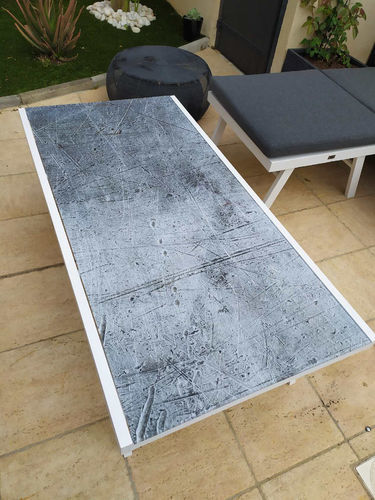 Contemporary table - Infiniglass - glass / tempered glass / rectangular