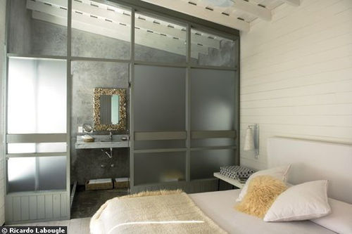 Fixed bath screen - 11 - Infiniglass - tempered glass / frosted glass / 10 mm