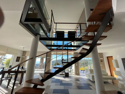 Structural glass panel - 55 - Infiniglass - laminated / patterned / transparent