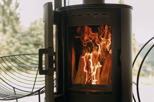 Built-in fireplace - 123645 - Infiniglass - Single-sided / closed hearth / glass