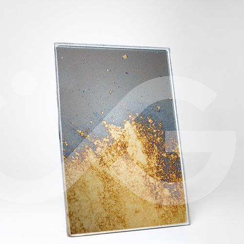 Wall-mounted mirror - Infiniglass - not specified / blue / bronze look