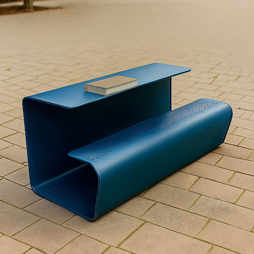 Contemporary public bench - DREN - LL53 - metal / without backrest / without armrests