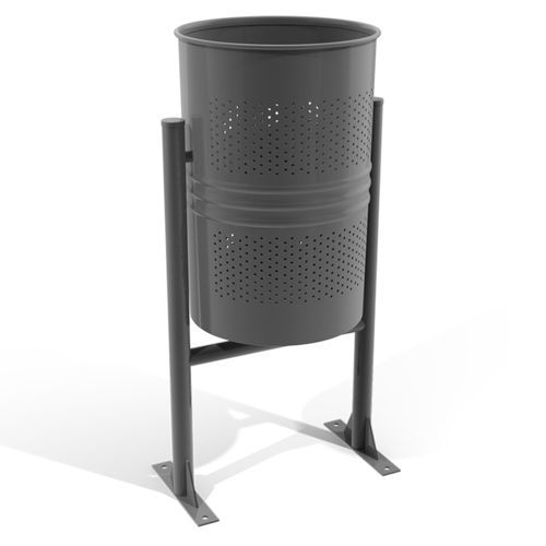 Painted steel trash can - CESTINO - LL53 - sheet steel / for outdoor use / for public space