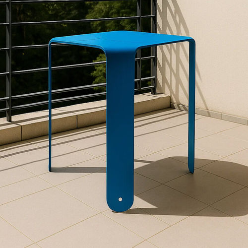 Contemporary side table - GALAS - LL53 - metal / metal base / curved