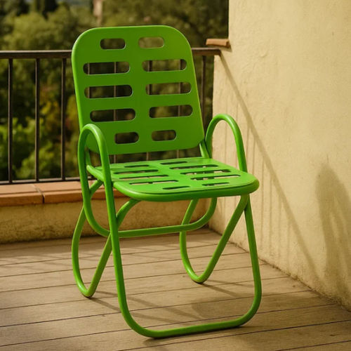 Minimalist design chair - IDRA - LL53 - indoor / outdoor / metal