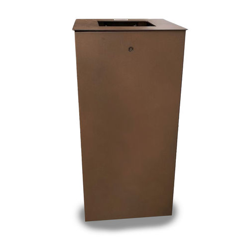Metal trash can - CESTINO - LL53 - sheet metal / for outdoor use / for indoor use
