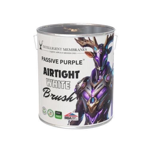 Polymer vapor barrier - AIRTIGHT WHITE BRUSH - Intelligent Membranes - VOC-free liquid / for home / for wall