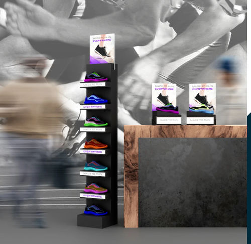 Food display rack - NEXT  - VEP87 - for shoes / for exhibitions / countertop