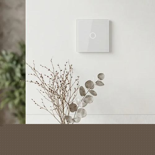 Light switch - PP-T01-A11B - LightON - touch / recessed / tempered glass facing