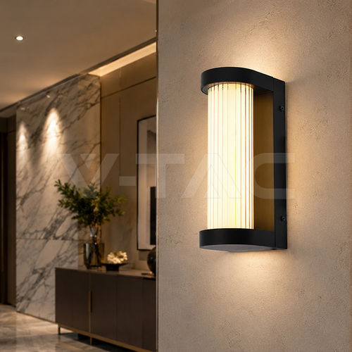 Contemporary wall light - 24312 - V-TAC - inside / aluminum / stainless steel