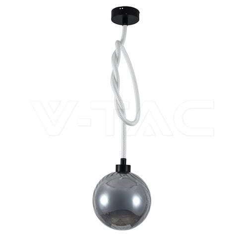 Pendant lamp - 24282 - V-TAC - metal / glass / contemporary
