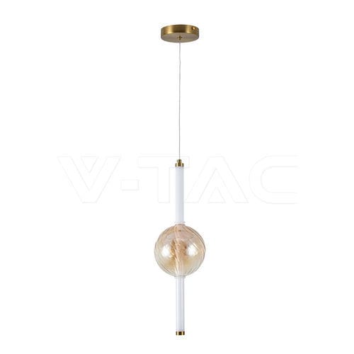 Pendant lamp - 24284 - V-TAC - metal / glass / contemporary