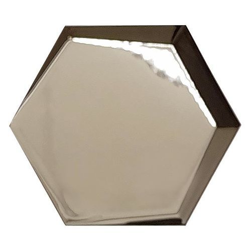 Porcelain hexagonal tile - Hexagon Cuña - ROCED - metallized / high-gloss / 3D