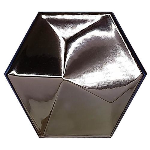 Porcelain hexagonal tile - Hexagon Piramidal - ROCED - high-gloss / metallized / matte