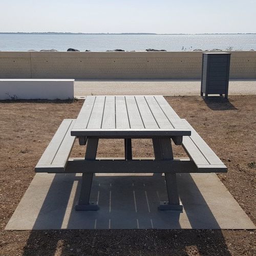 Contemporary picnic table - VINCI - Urban'Ex - made from recycled materials / rectangular / 100% recycled