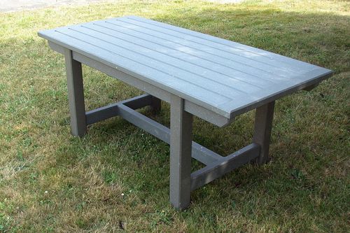 Contemporary table - Urban'Ex - made from recycled materials / rectangular / 100% recycled