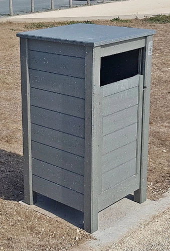 Metal trash can - PC - Urban'Ex - outdoor / recycling / free-standing