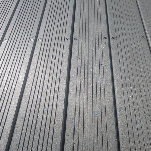 Recycled plastic deck board - LTR-300 - Urban'Ex - gray / brown / garden