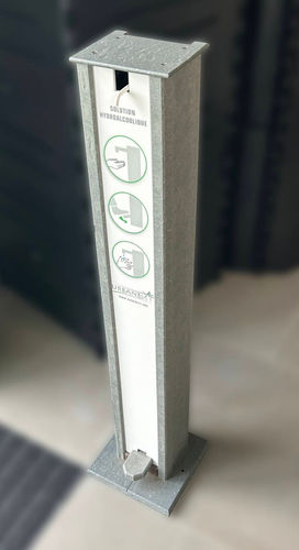 Sanitizer stand - BH-1 - Urban'Ex - touchless / steel / commercial