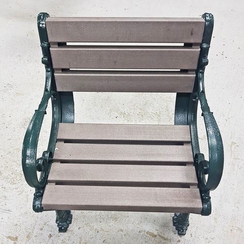 Contemporary bench - Urban'Ex - recycled plastic / wooden / with backrest