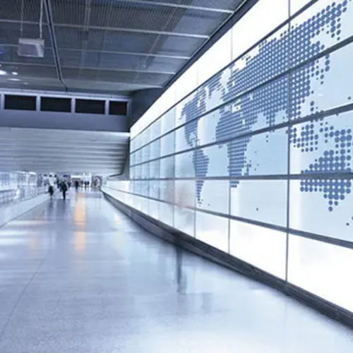 Insulating glass panel - PICTUREIT&reg; - Saint Gobain Glass France - tempered / patterned / translucent