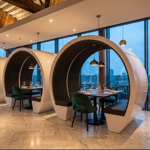 Modular office pod - The meeting pod - acoustic / with power supply / foam
