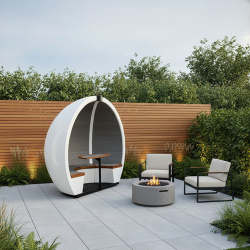 Composite garden cubicle - ORB - The meeting pod - wood / commercial