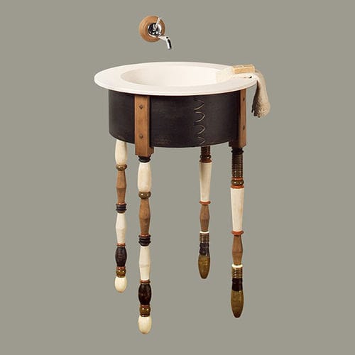 Wooden washbasin stand - 4093 - BIANCHINI & CAPPONI