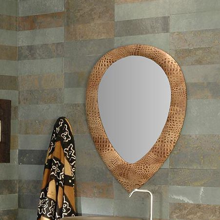 Wall-mounted bathroom mirror - 4068/FCM - BIANCHINI & CAPPONI - contemporary / wooden