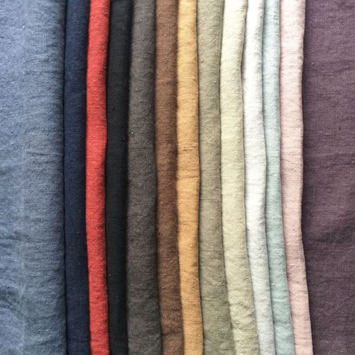 Upholstery fabric - HOME - BISSON BRUNEEL - for curtain / plain / linen
