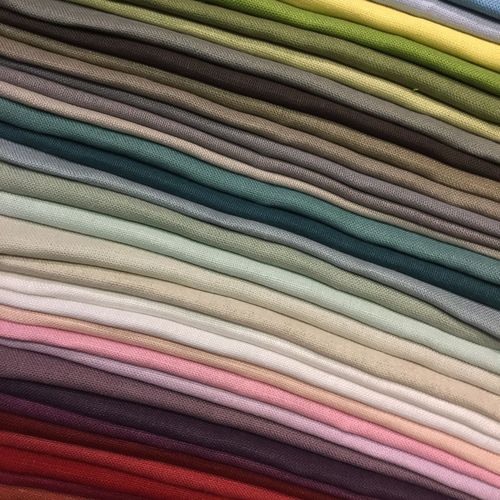 Upholstery fabric - TRINIDAD - BISSON BRUNEEL - for curtain / plain / linen