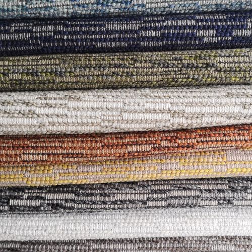 Upholstery fabric OREGON BISSON BRUNEEL plain / patterned / cotton